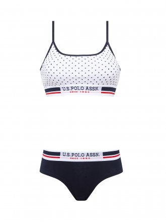 U.S.POLO ASSN. Dámský komplet 66252 bílý